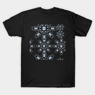 Blue Flower Abstract T-Shirt